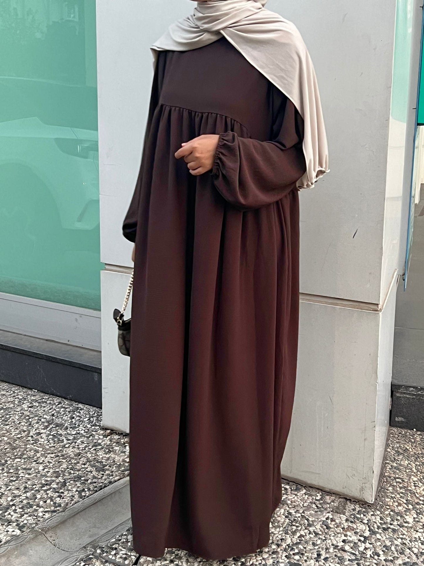 Classic Abaya - Kastanie