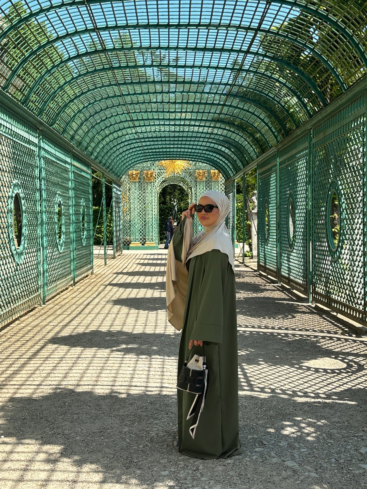 Kimono Abaya - Forest Green