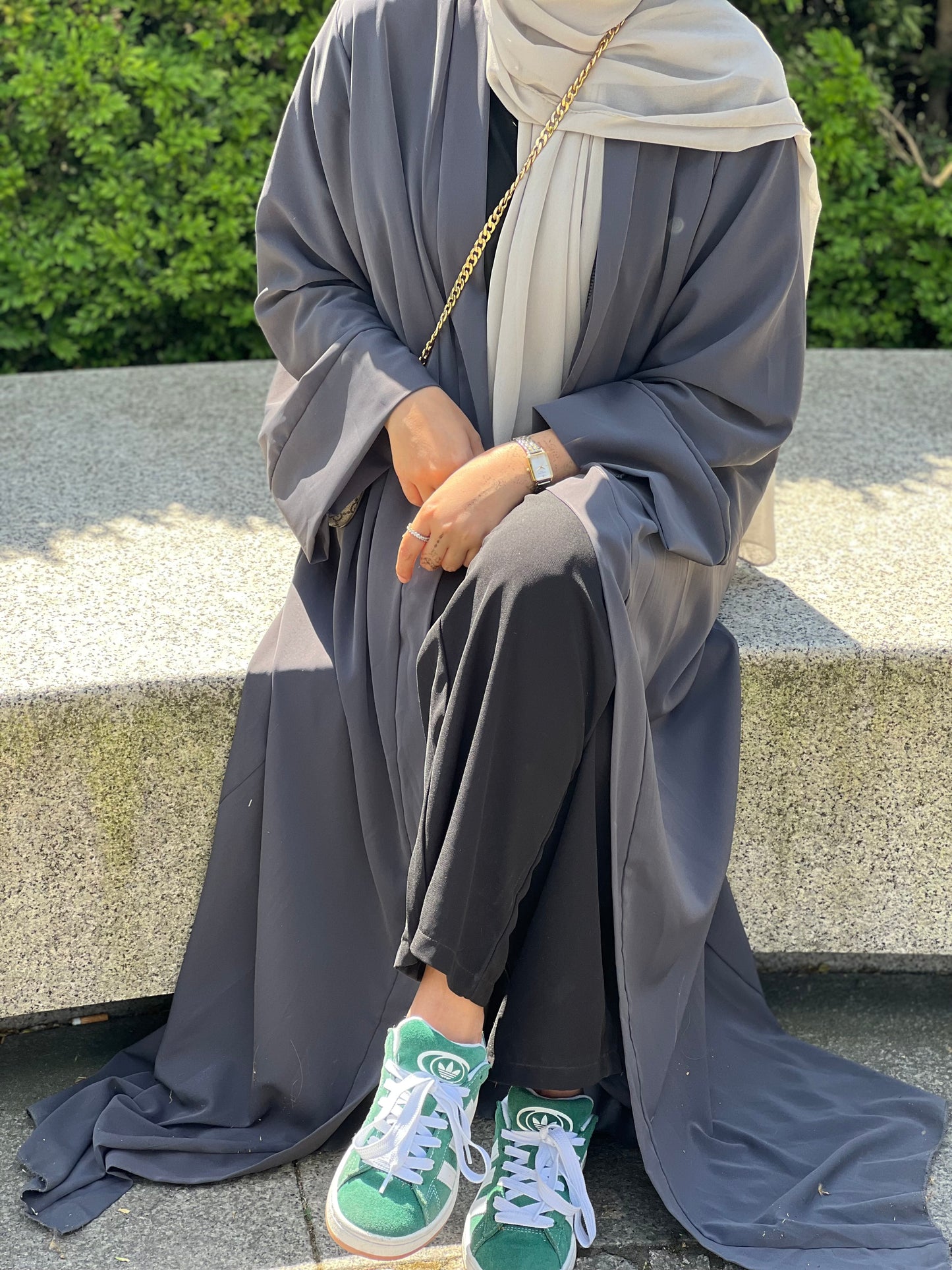 Kimono Abaya - Stone
