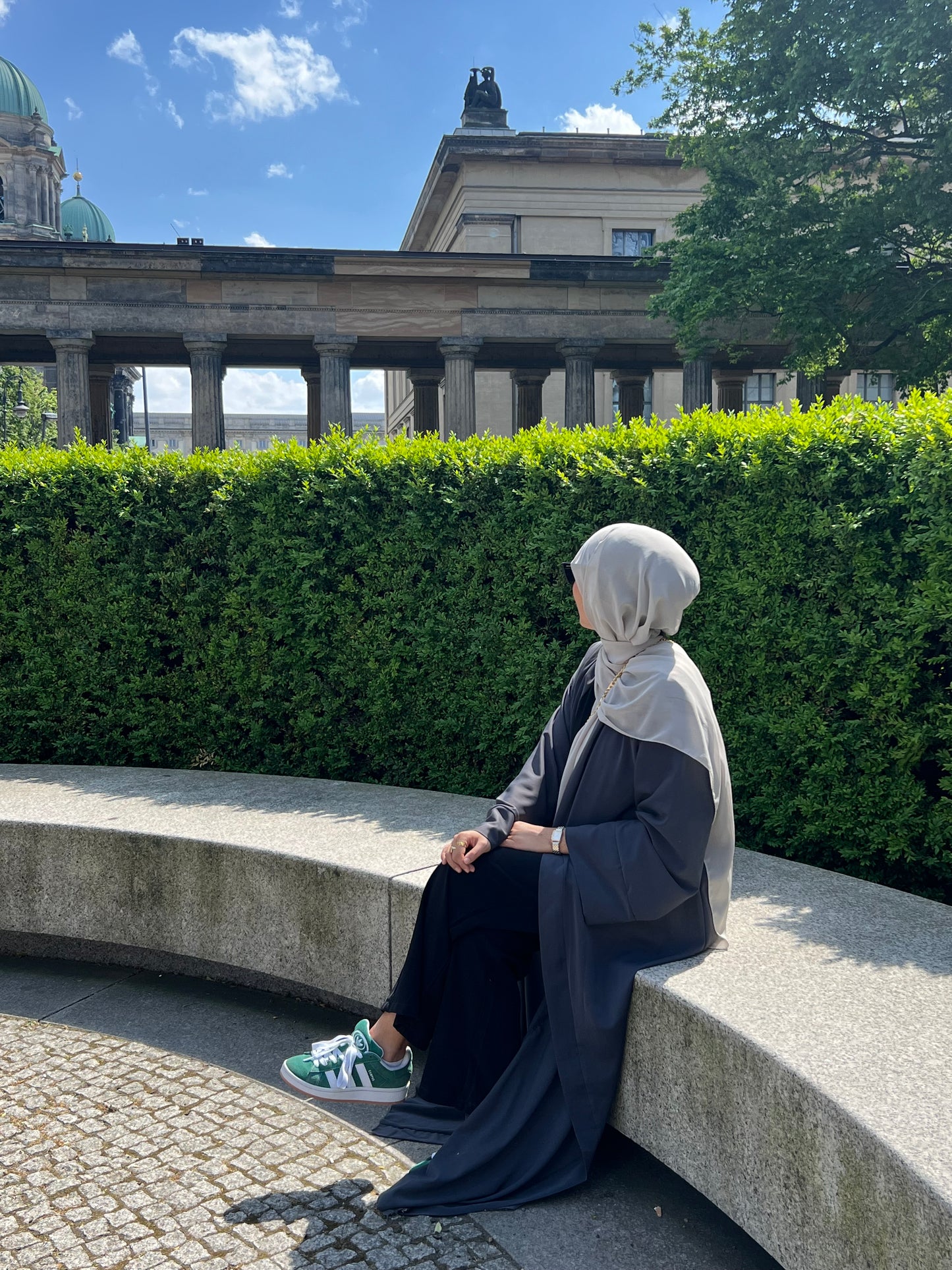 Kimono Abaya - Stone