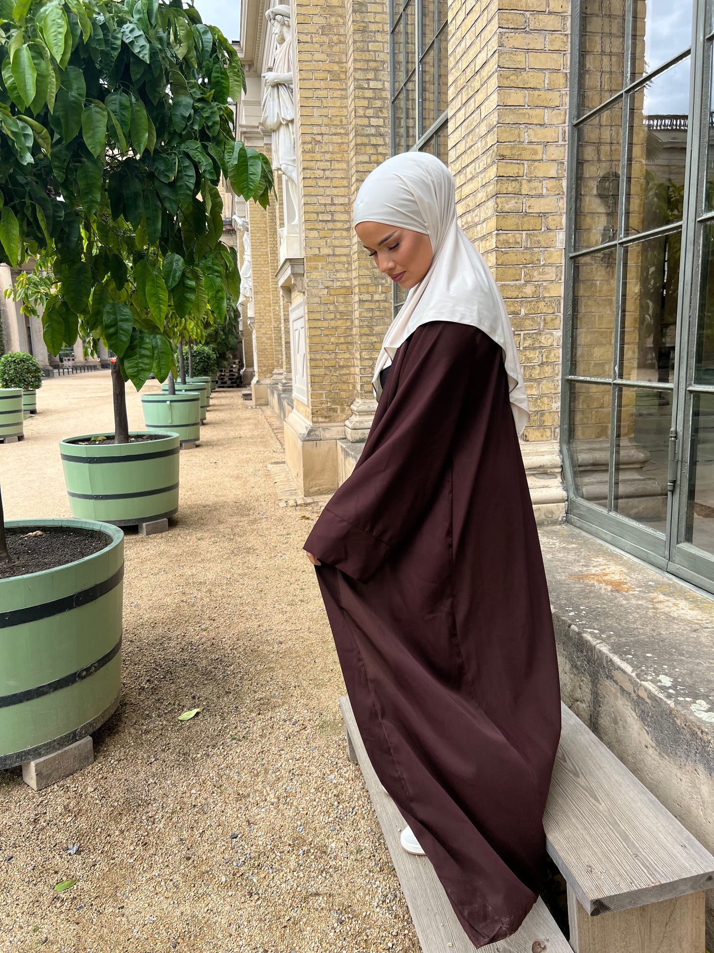 Kimono Abaya - Kastanie