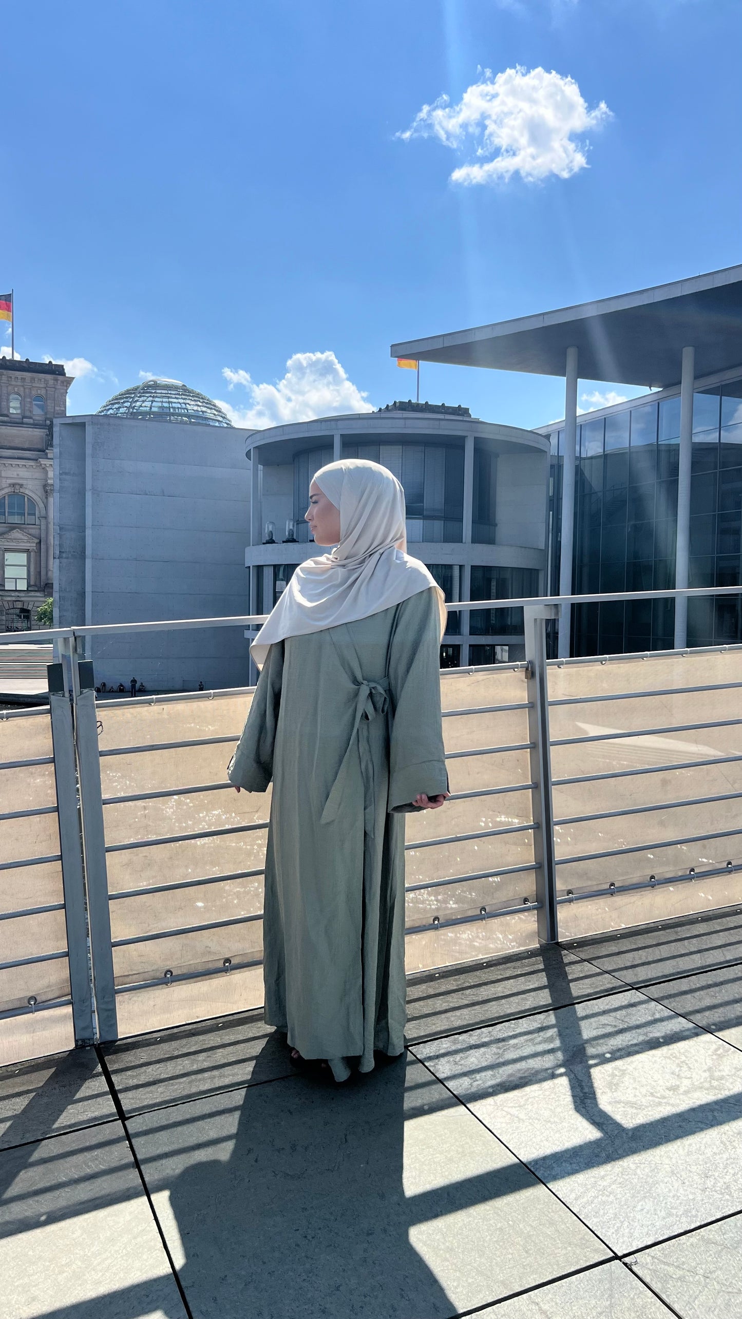 Lime Abaya