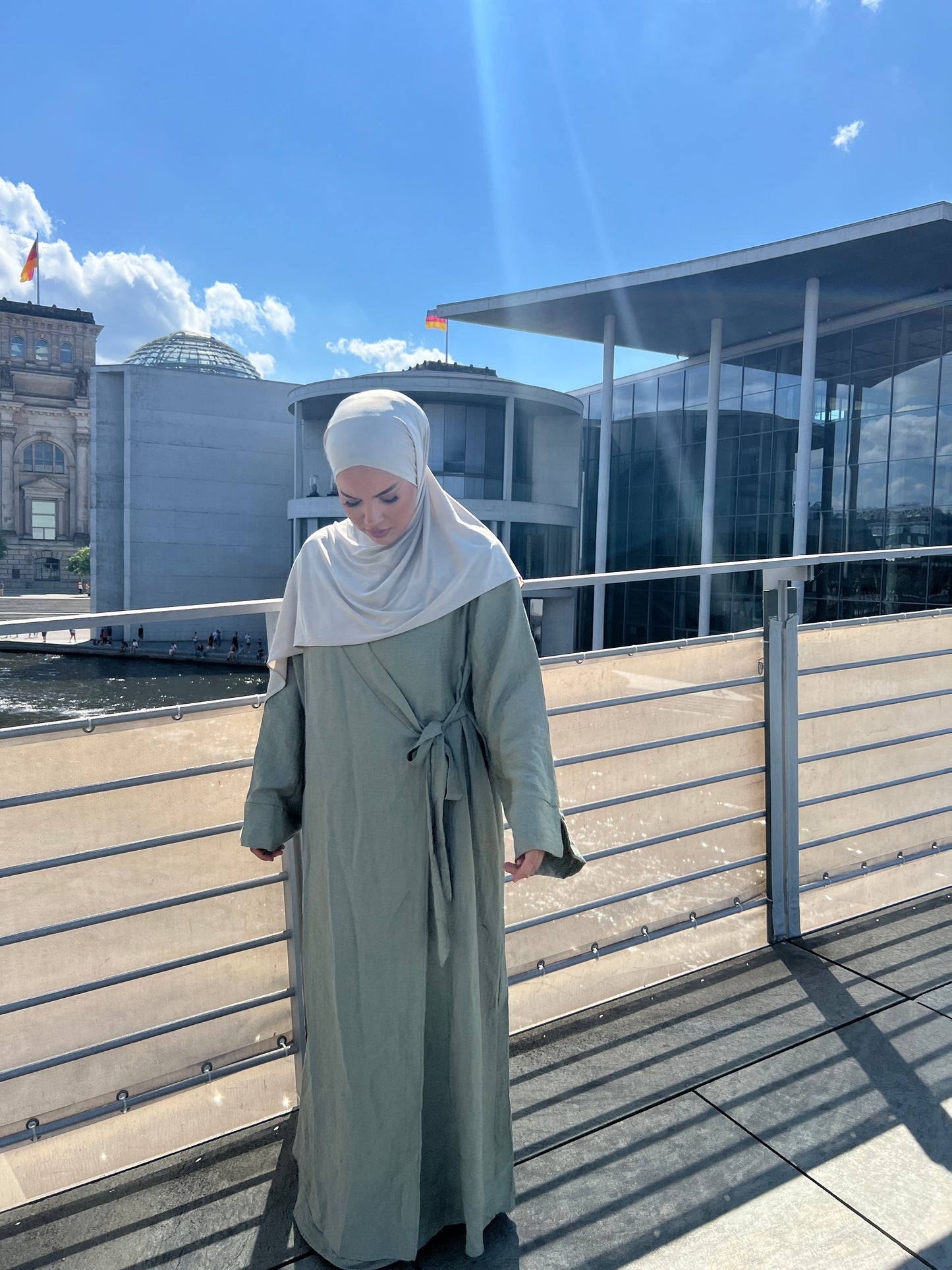 Lime Abaya