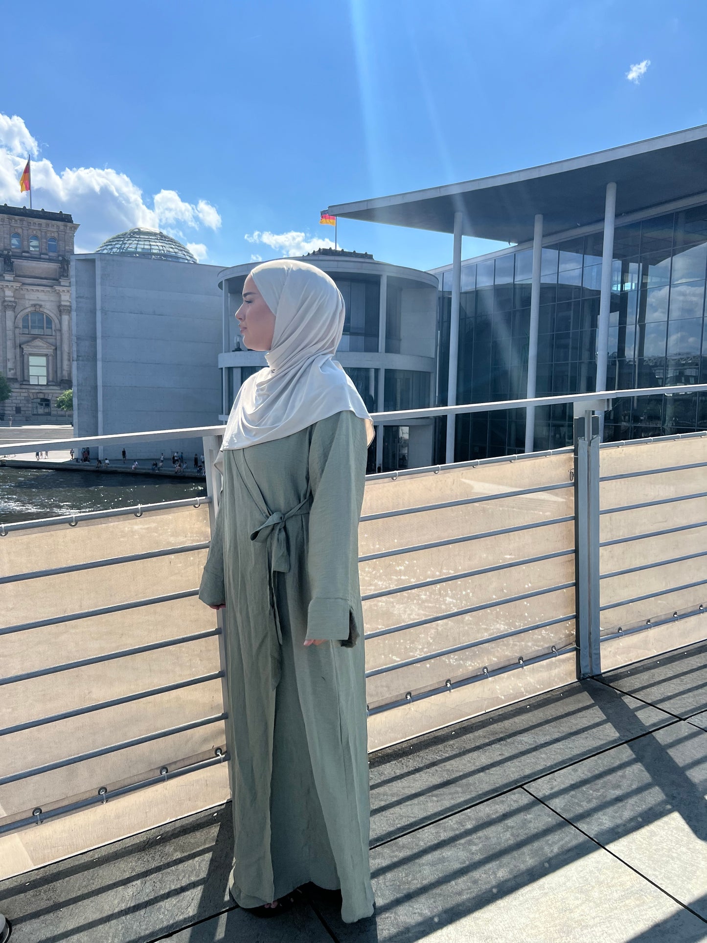 Lime Abaya